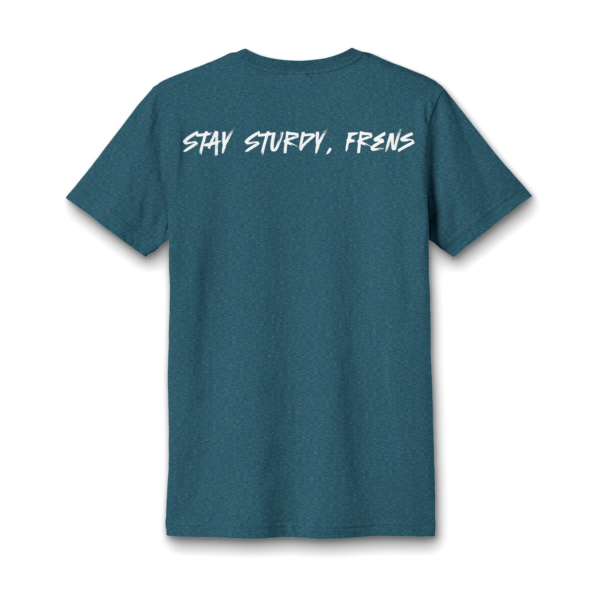 Stay Sturdy, Frens Crest Heather V-Neck Tee