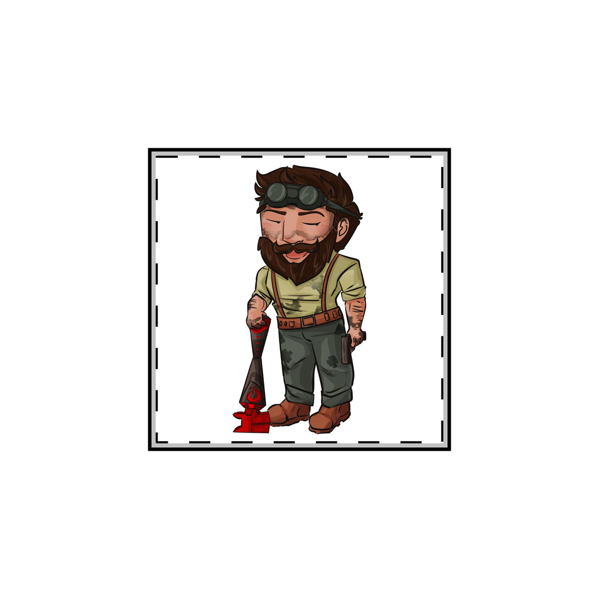 Bones Pin (Chibi-Style)