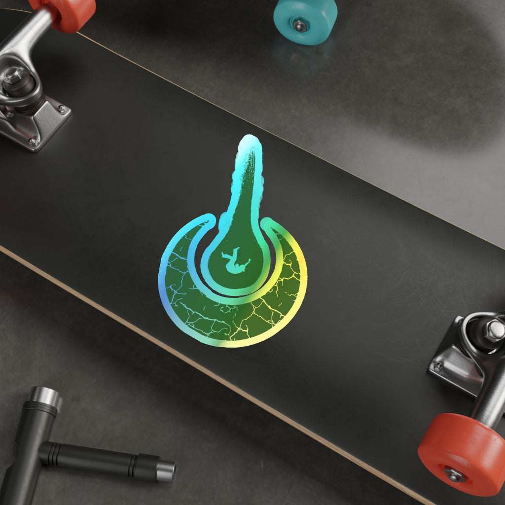 Maurice Africh Logo Holographic Sticker (Green)