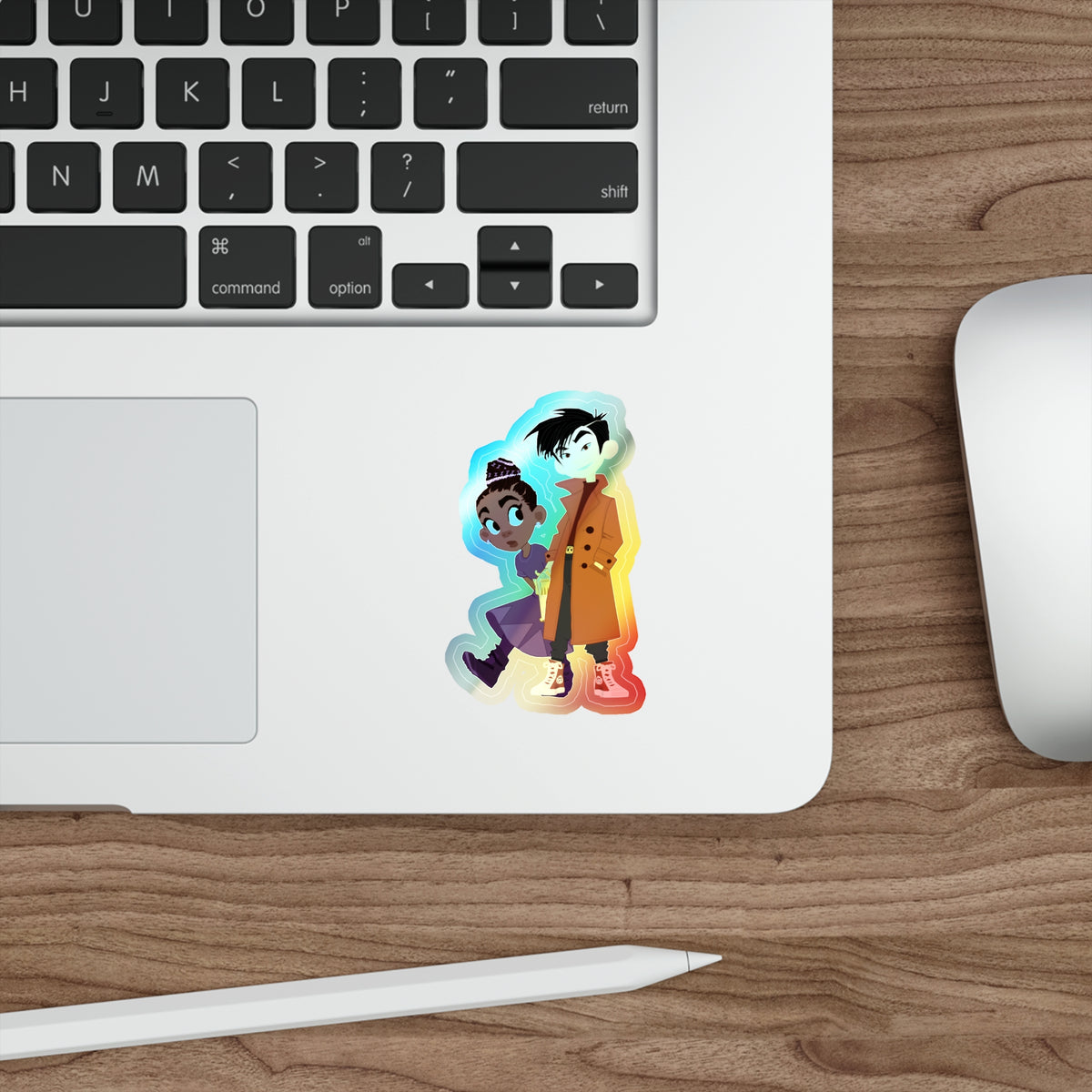 Grey and Minn Holographic Sticker (Kid Crew)