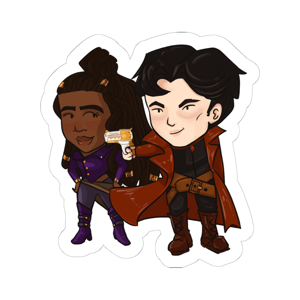 Grey and Minn Sticker (Chibi-Style)