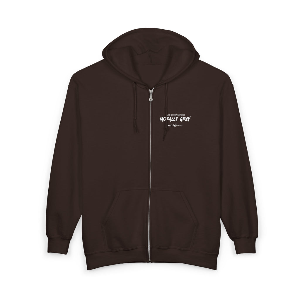 I Like My Ship Captains Morally Grey Zip Hoodie