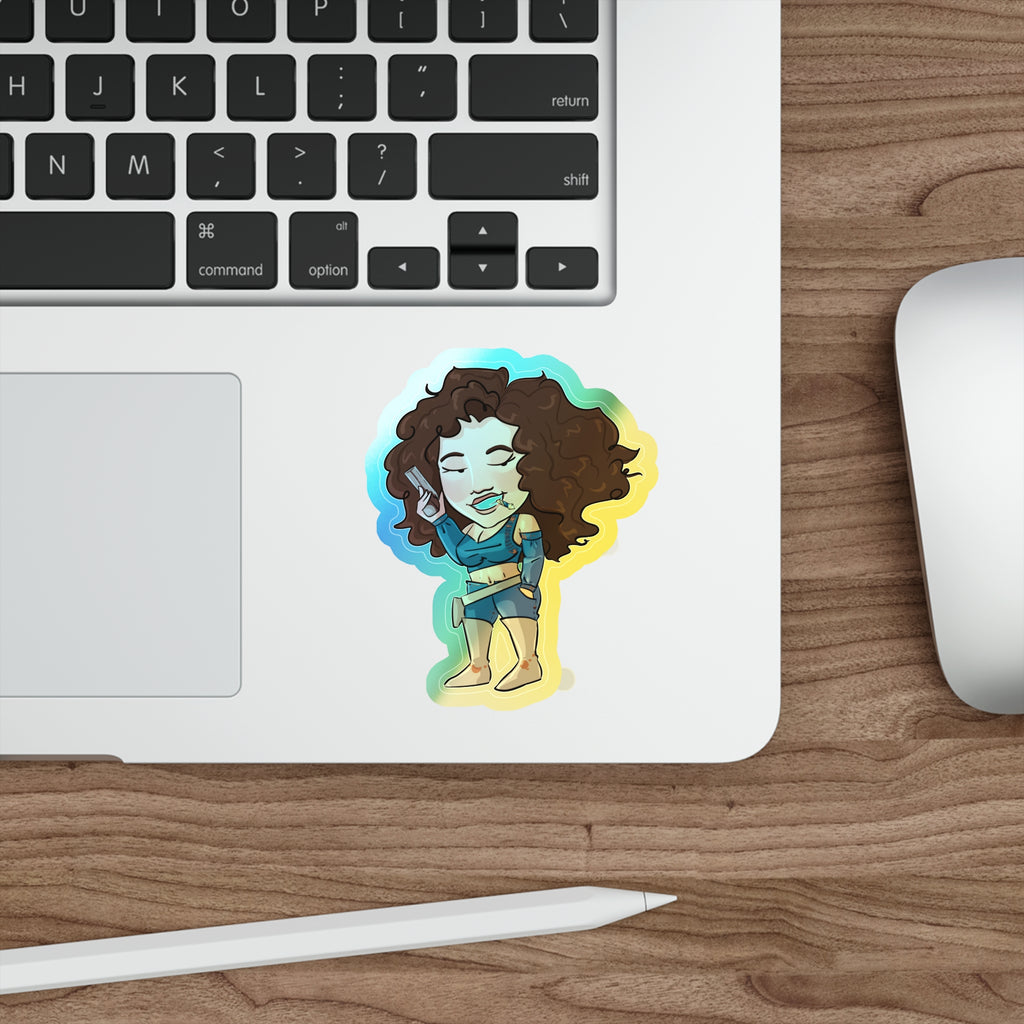 Willow Holographic Sticker (Chibi-Style)