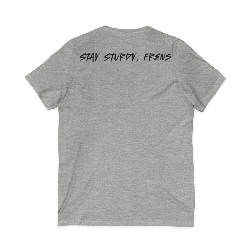 Stay Sturdy, Frens Crest V-Neck Tee