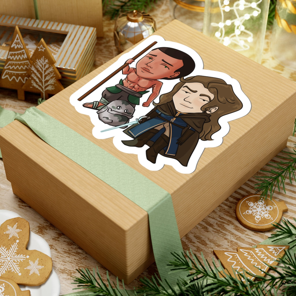 Cello, Eddie, and Little Izzy Sticker (Chibi-Style)