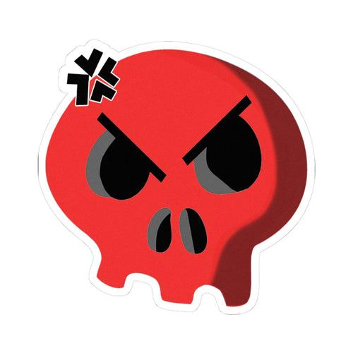 Angry Skull Sticker