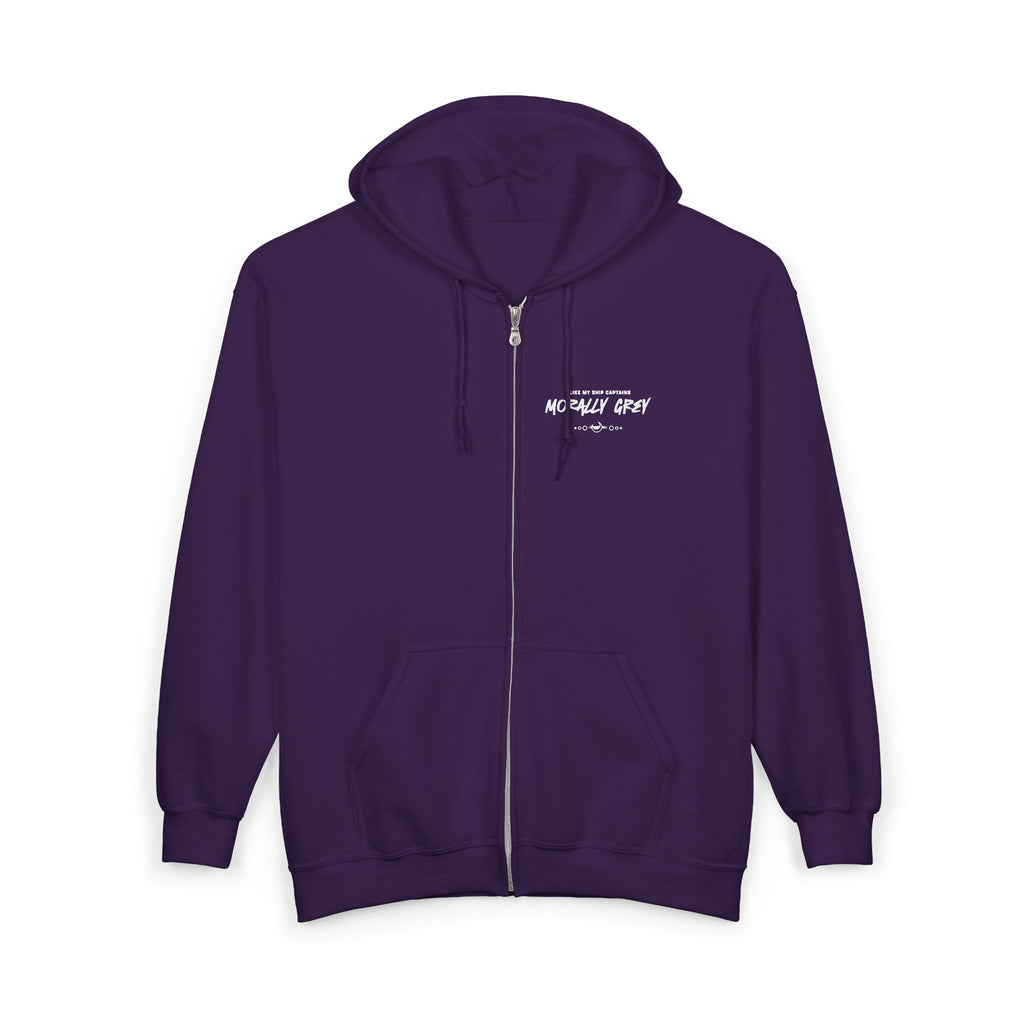 I Like My Ship Captains Morally Grey Zip Hoodie