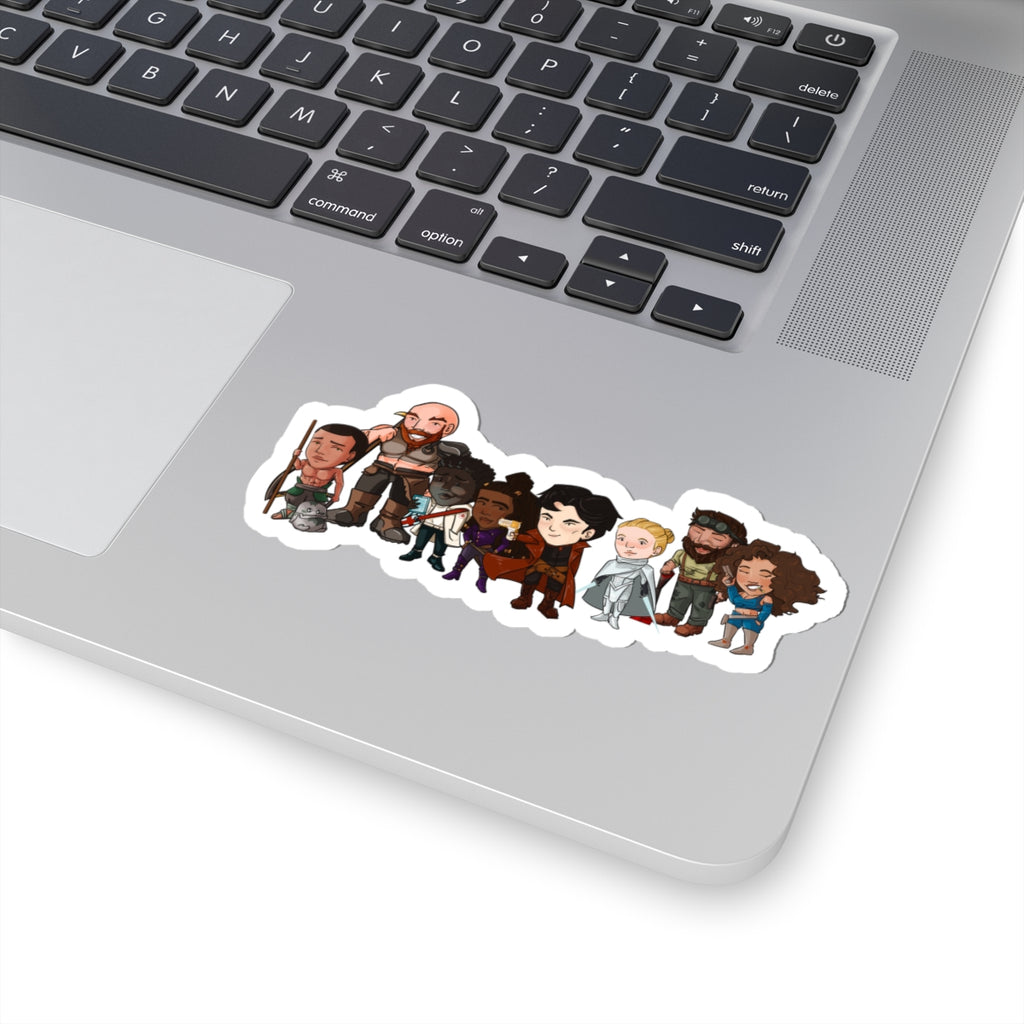 The Crew with Eddie and Little Izzy Sticker (Chibi-Style)