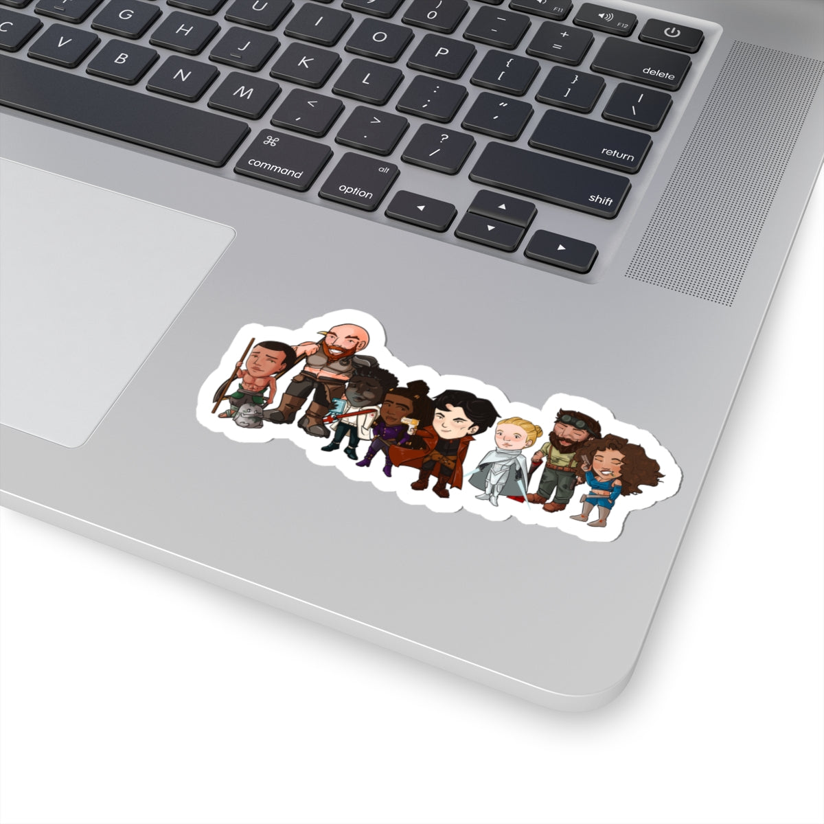 The Crew with Eddie and Little Izzy Sticker (Chibi-Style)