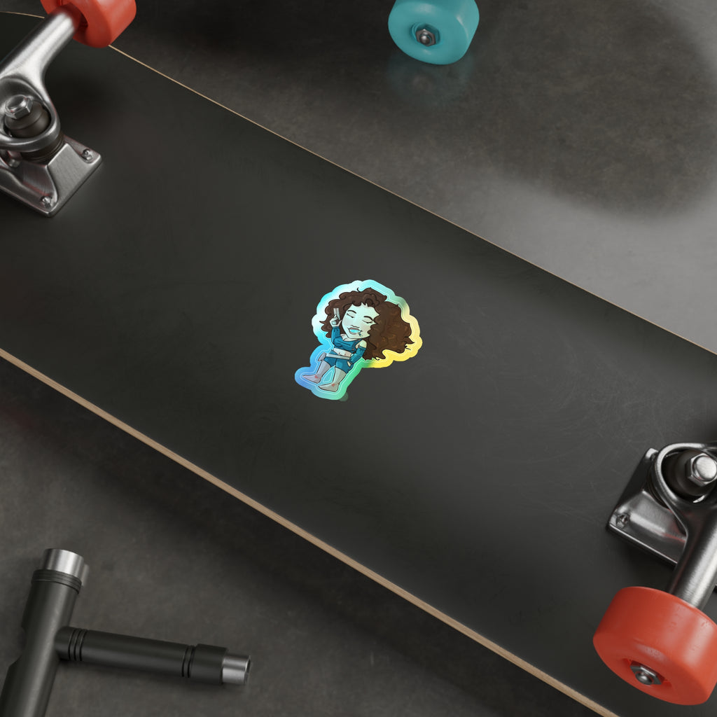 Willow Holographic Sticker (Chibi-Style)