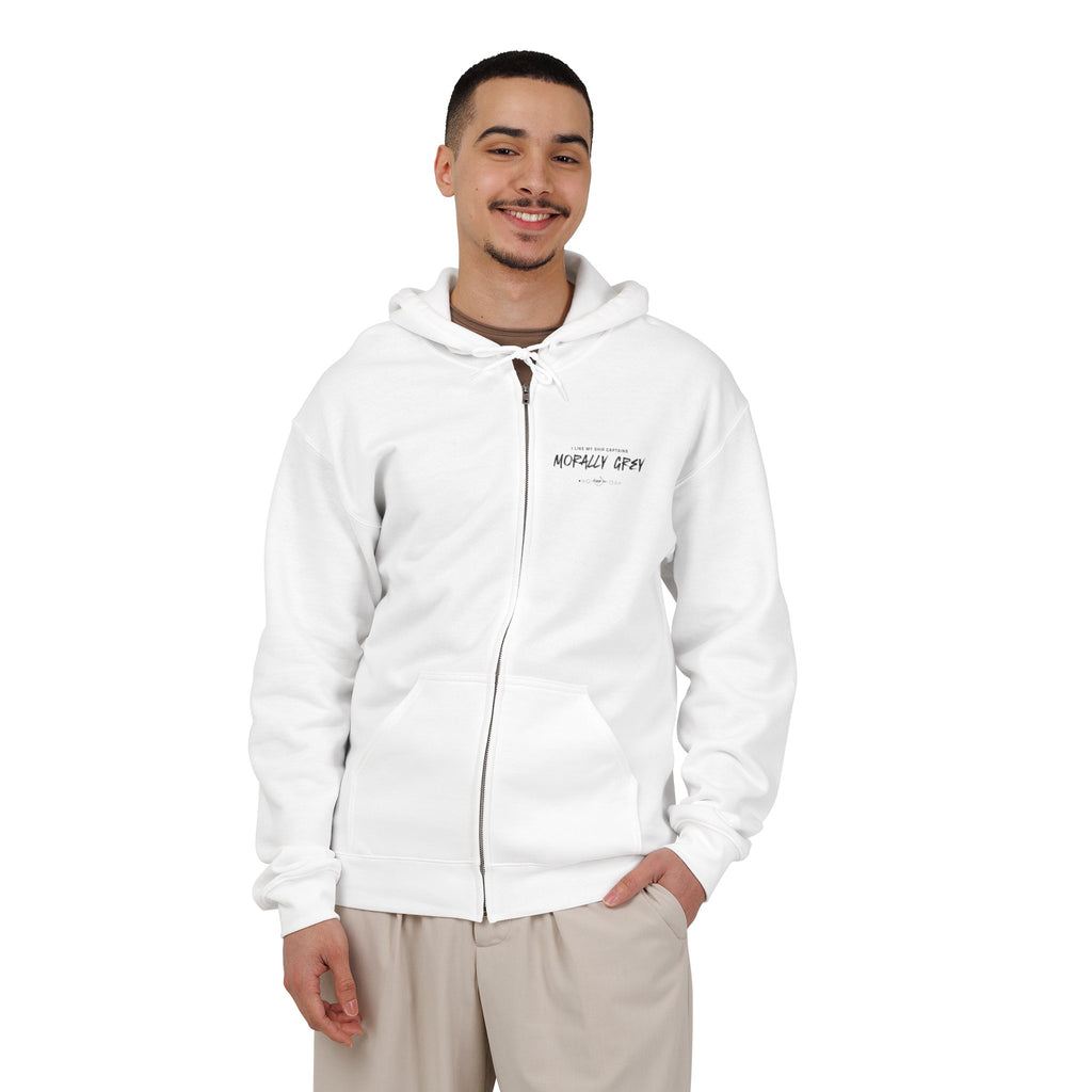 I Like My Ship Captains Morally Grey Zip Hoodie