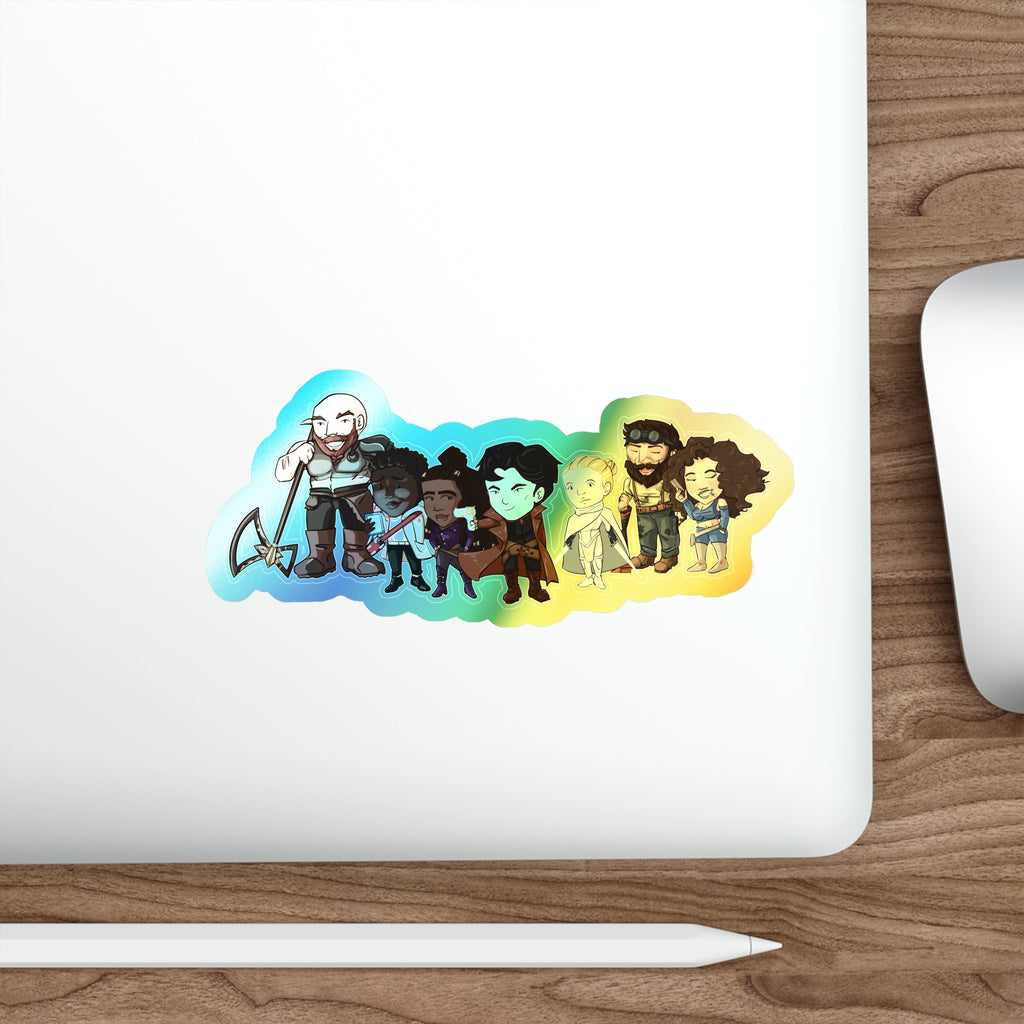 The Crew Holographic Sticker (Chibi-Style)