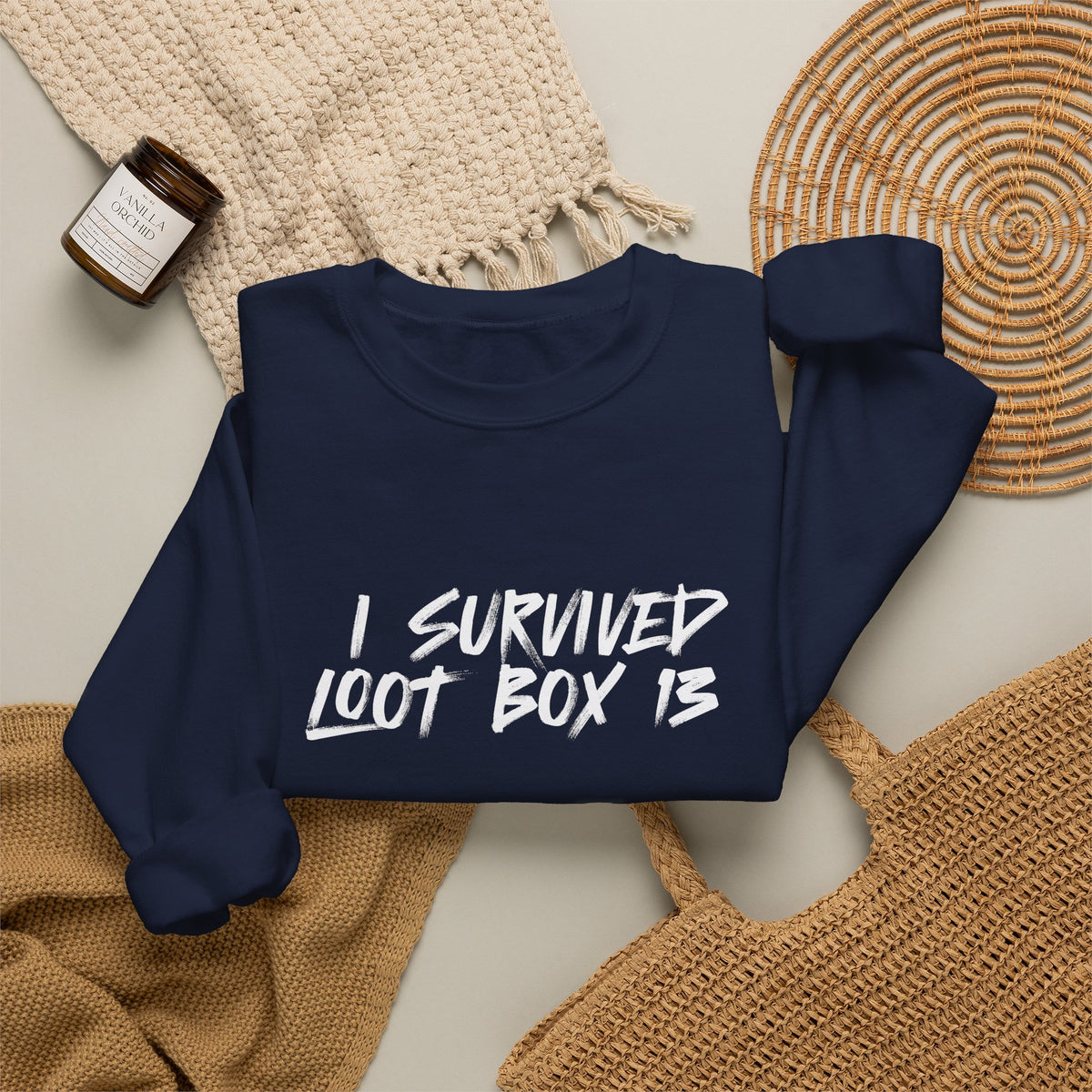 I Survived Loot Box 13 Crewneck Sweatshirt - Colors