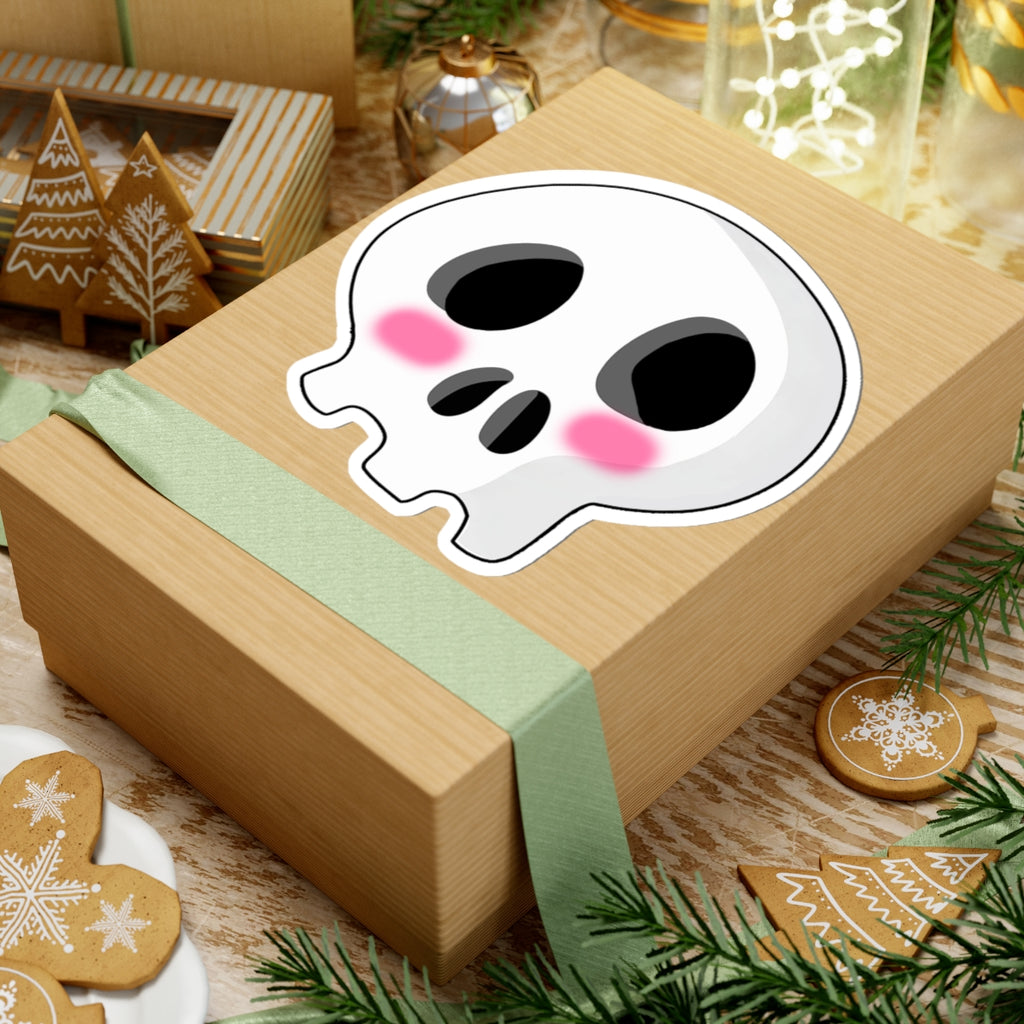 Shy Skull Sticker