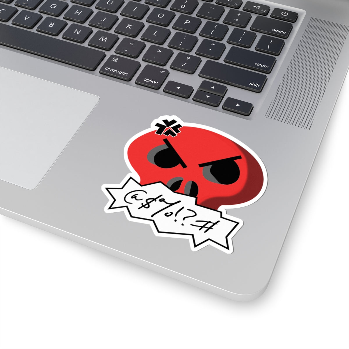 Cursing Skull Sticker