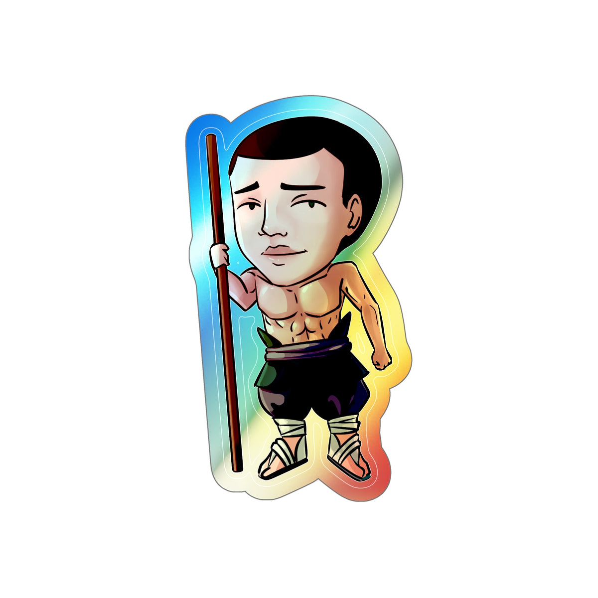 Eddie Holographic Sticker (Chibi-Style)