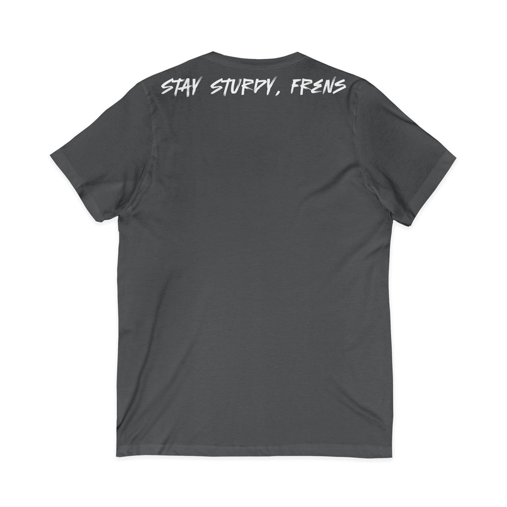 Stay Sturdy, Frens Crest V-Neck Tee