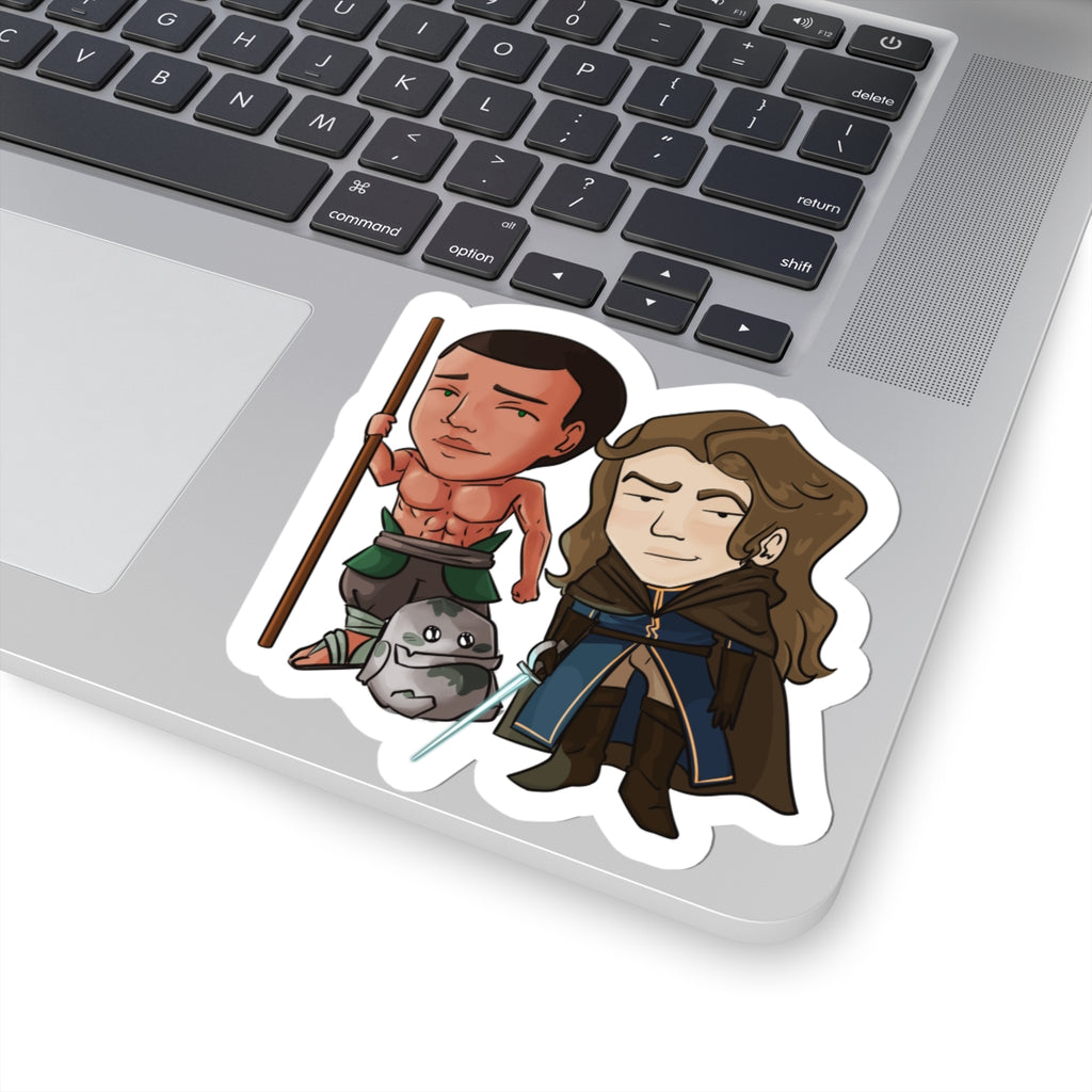 Cello, Eddie, and Little Izzy Sticker (Chibi-Style)