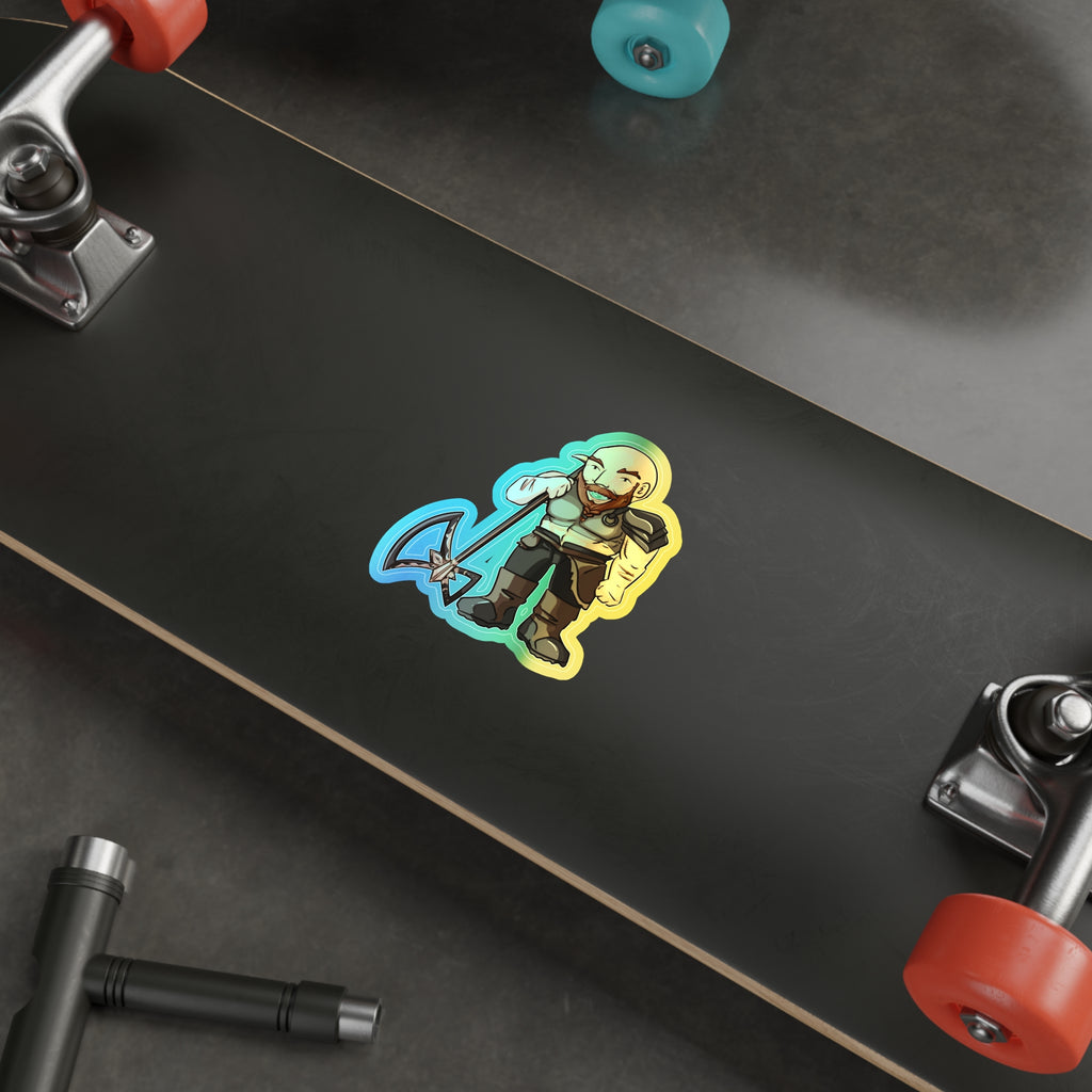 Mars Holographic Sticker (Chibi-Style)