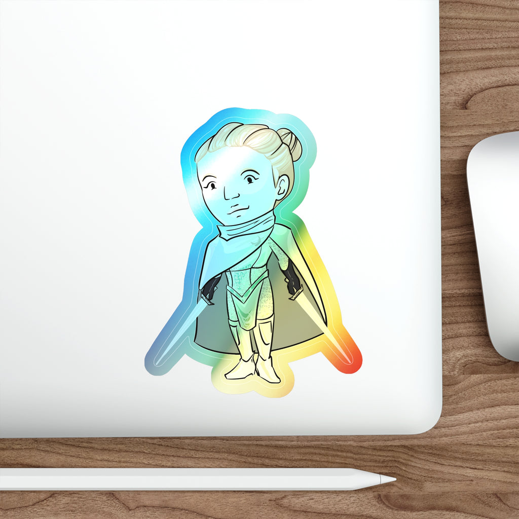 Dot Holographic Sticker (Chibi-Style)