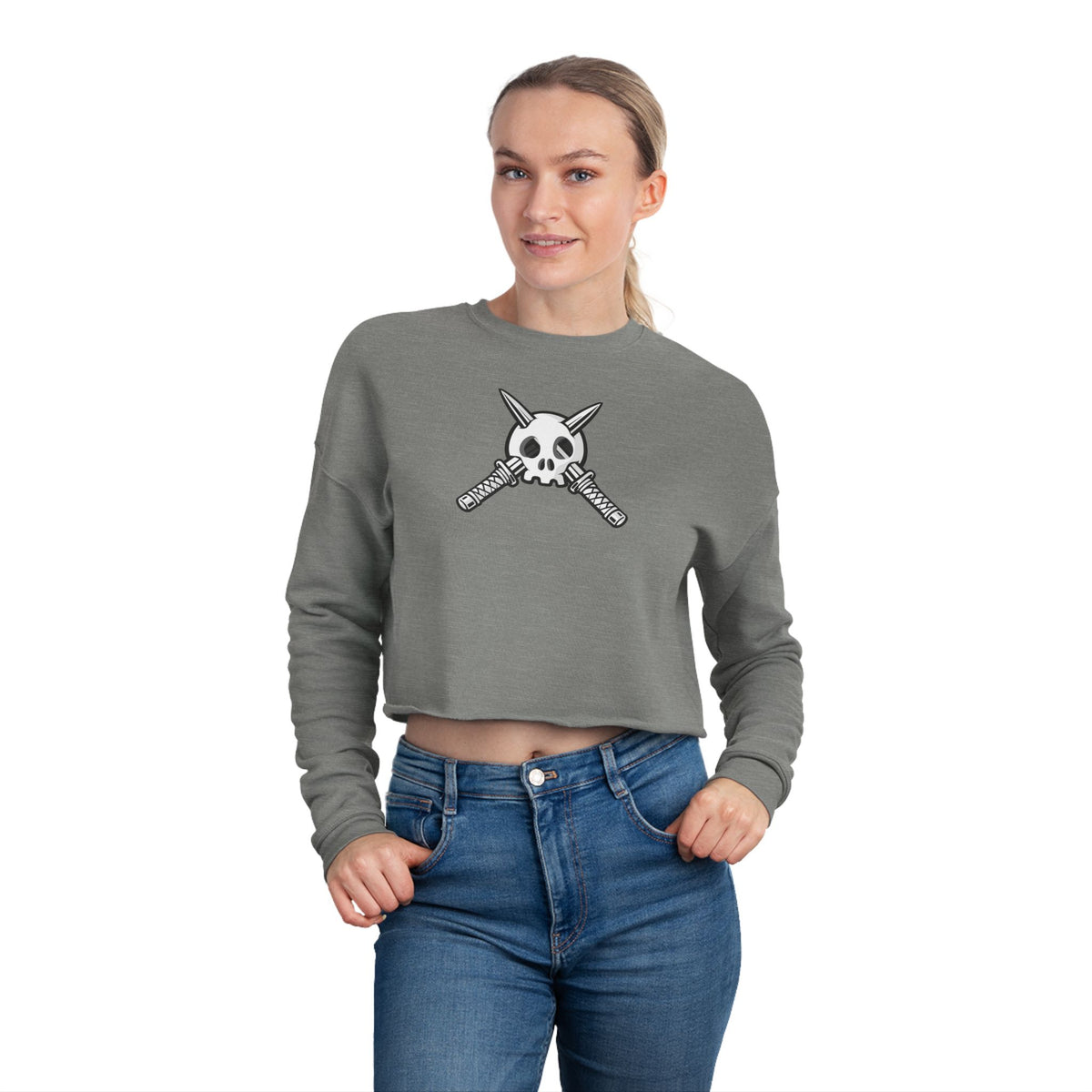 Trench Logo Cropped Sweatshirt