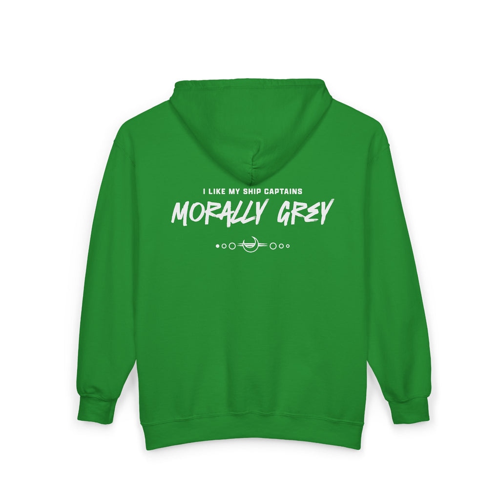 I Like My Ship Captains Morally Grey Zip Hoodie