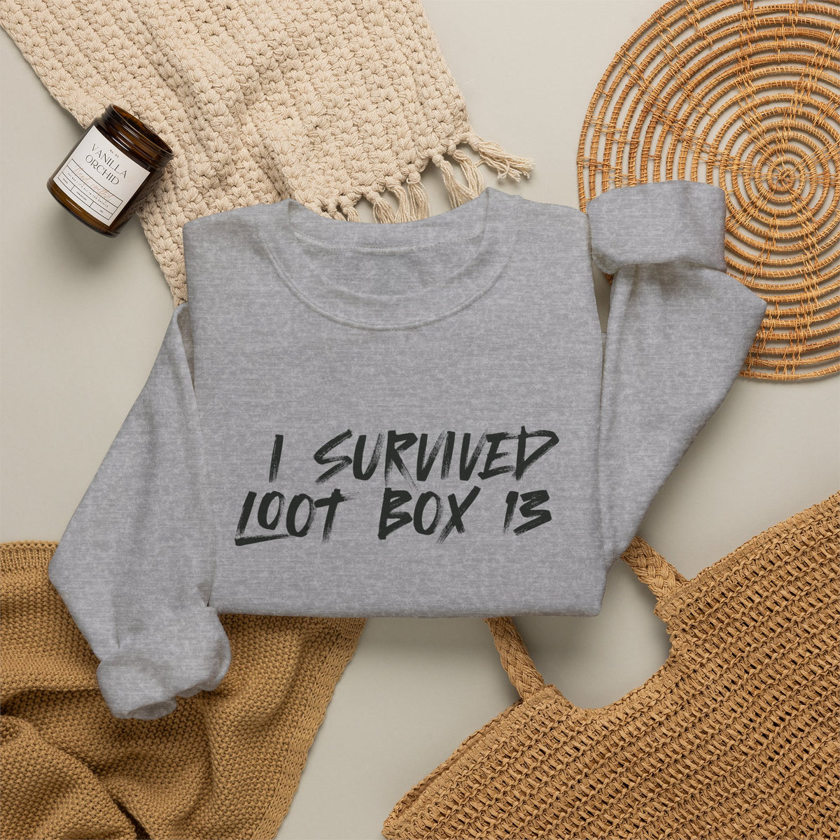 I Survived Loot Box 13 Crewneck Sweatshirt