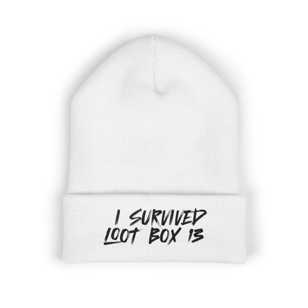 I Survived Loot Box 13 Embroidered Beanie