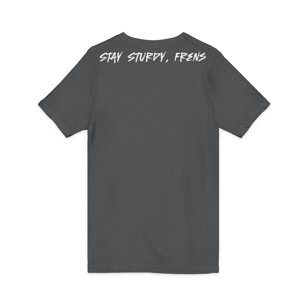 Stay Sturdy, Frens Crest V-Neck Tee