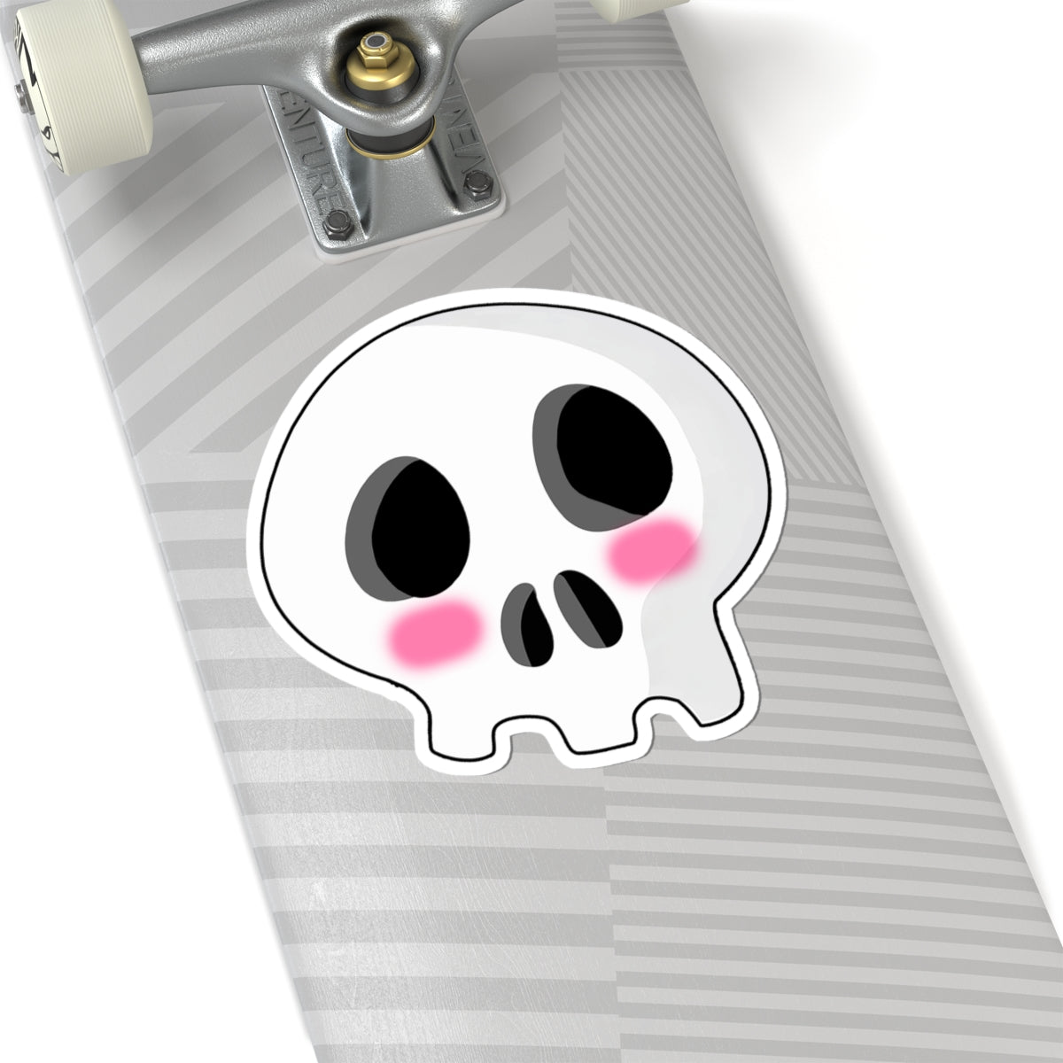 Shy Skull Sticker