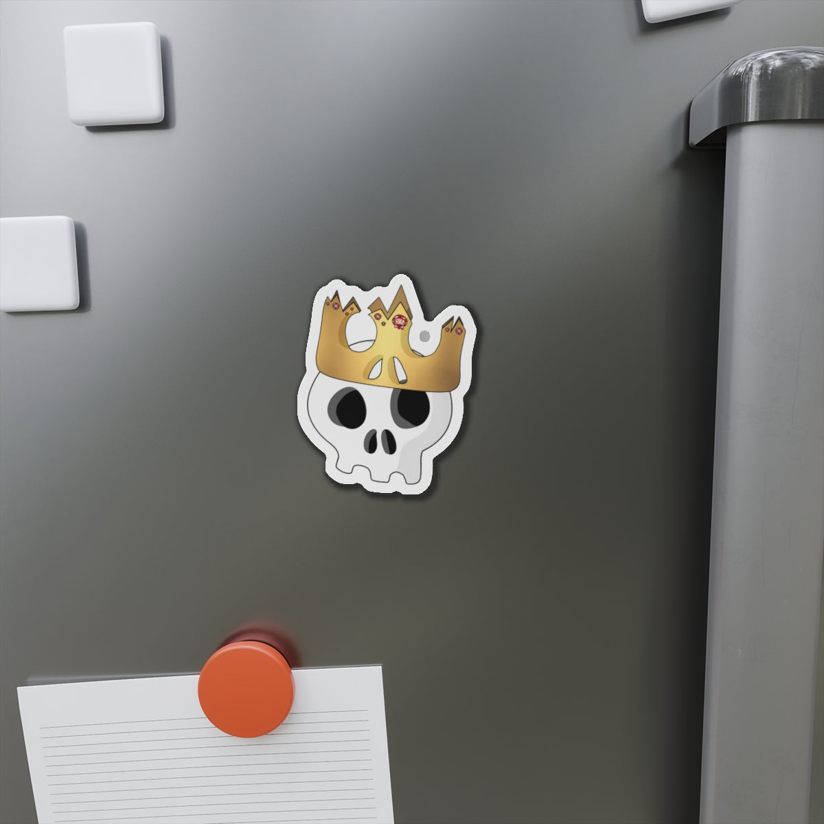 King & Queen Crown Skull Magnet