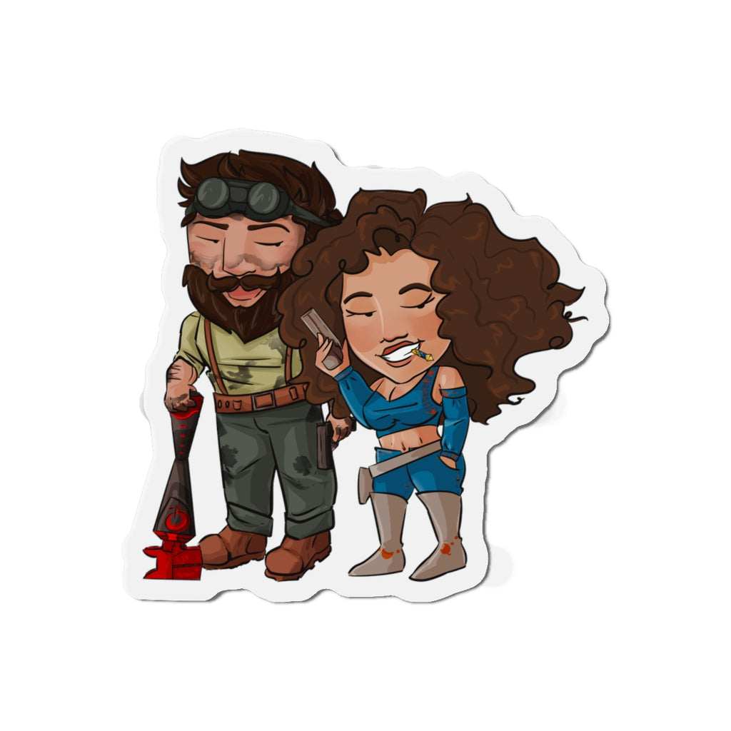 Willow and Bones Magnet (Chibi-Style)