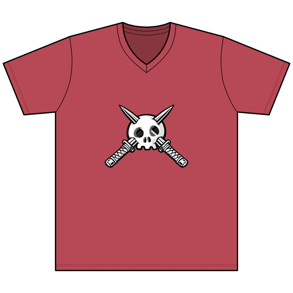 Trench Logo Heather V-Neck Tee