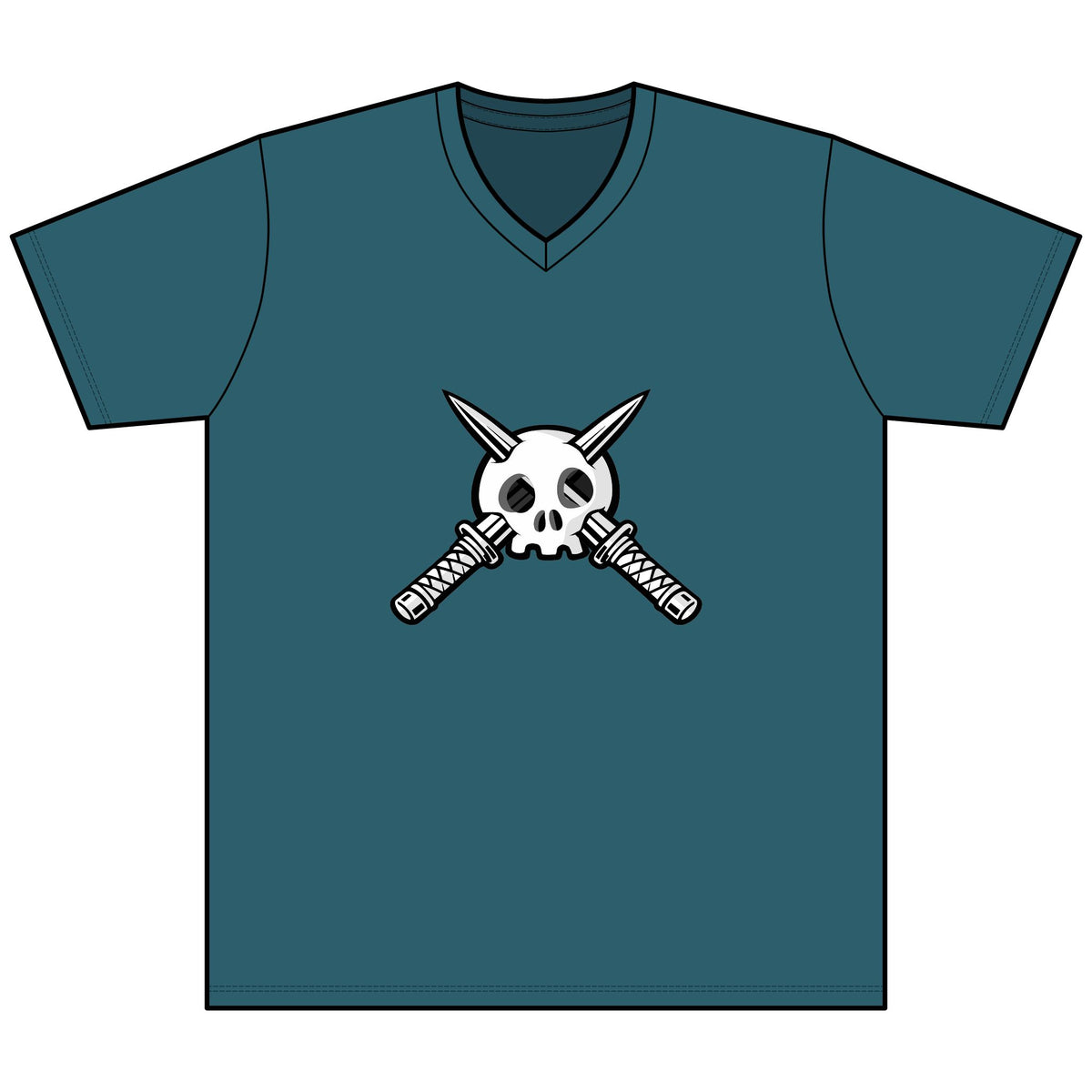 Trench Logo Heather V-Neck Tee