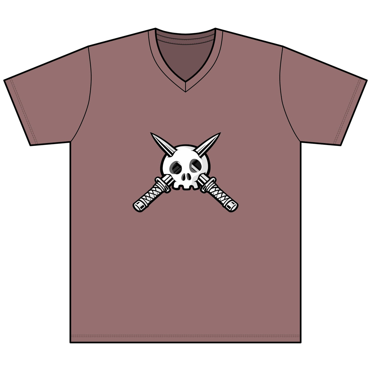 Trench Logo Heather V-Neck Tee