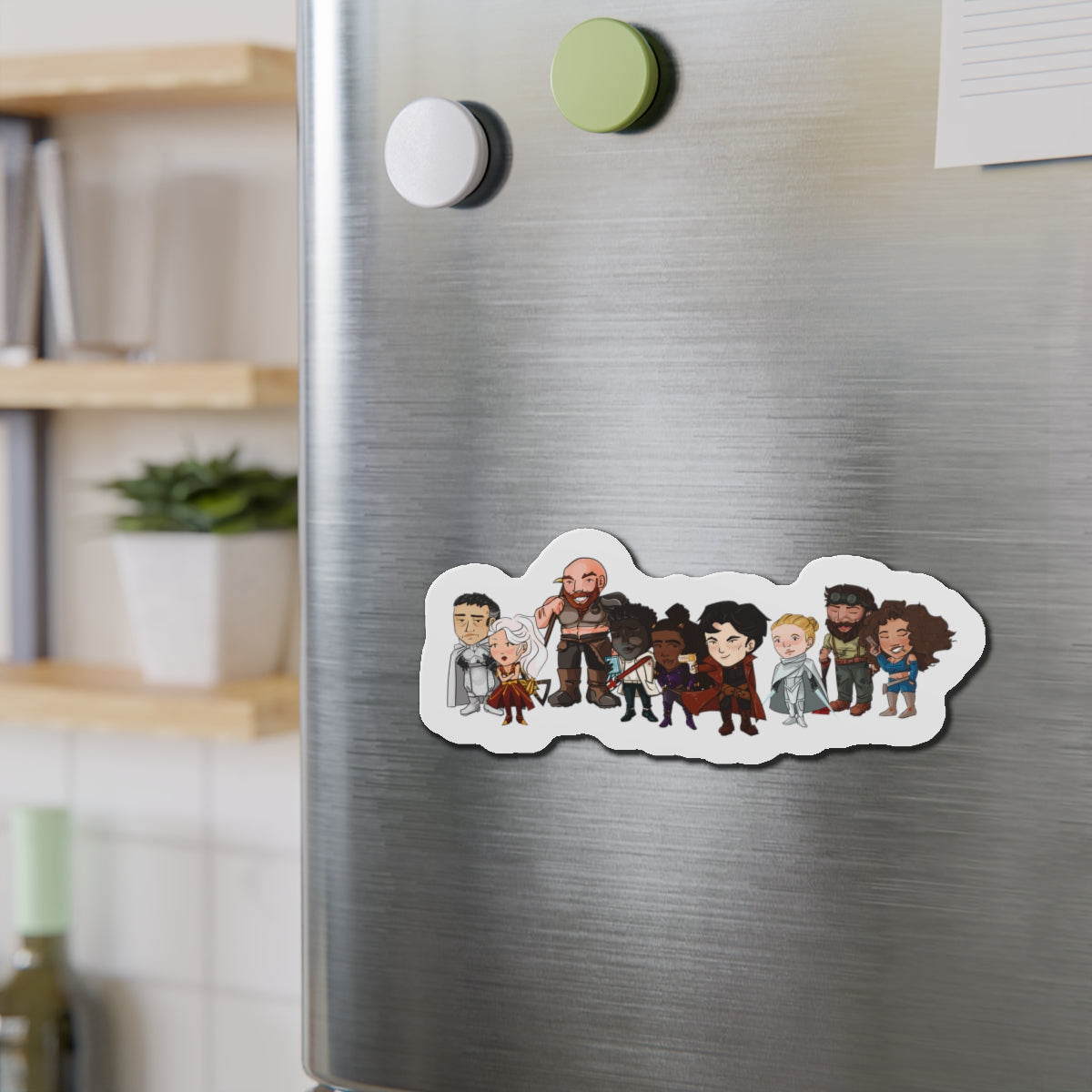 The Crew and Client Magnet (Chibi-Style)
