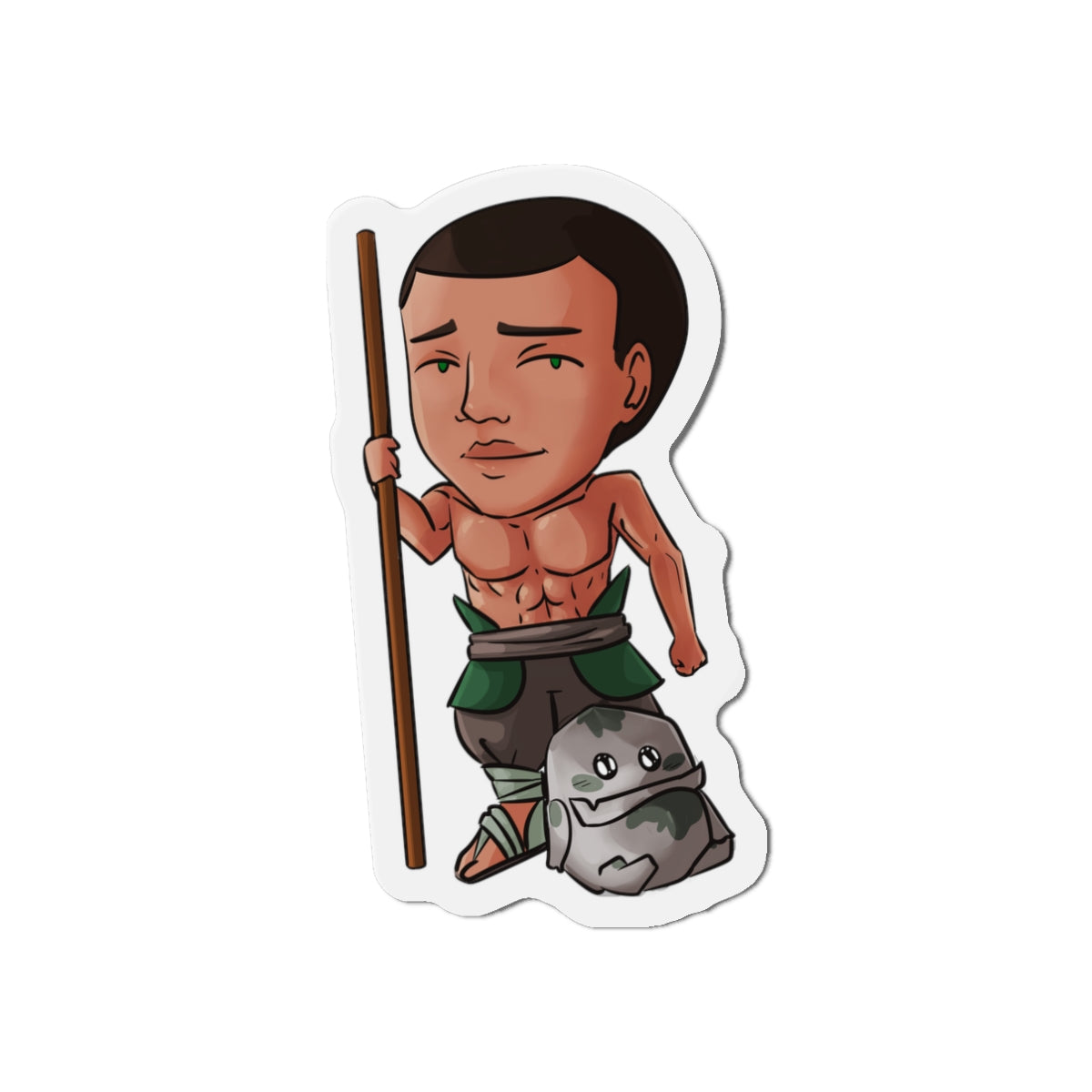 Eddie with Little Izzy Magnet (Chibi-Style)