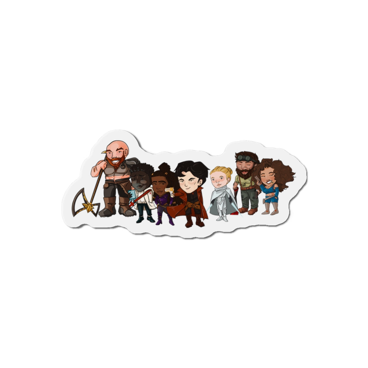 The Crew Magnet (Chibi-Style)
