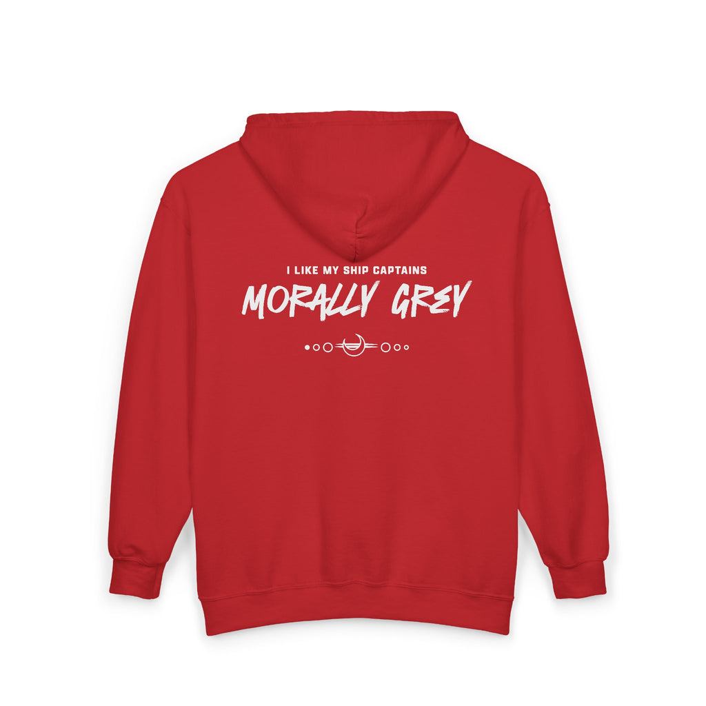 I Like My Ship Captains Morally Grey Zip Hoodie