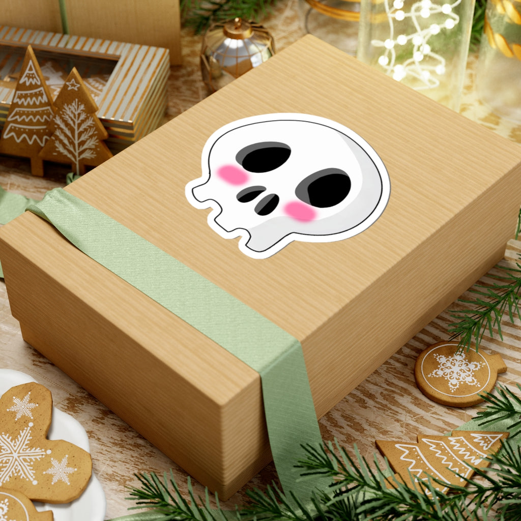 Shy Skull Sticker