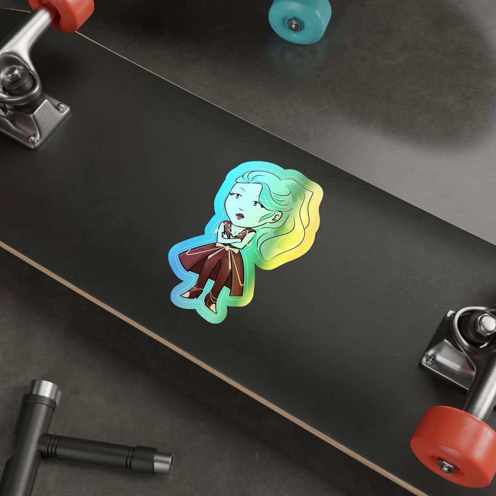 Dalia Holographic Sticker (Chibi-Style)