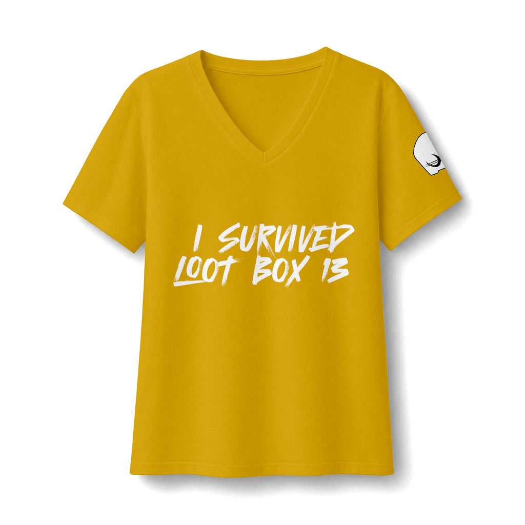I Survived Loot Box 13 Women's Relaxed V-Neck Tee