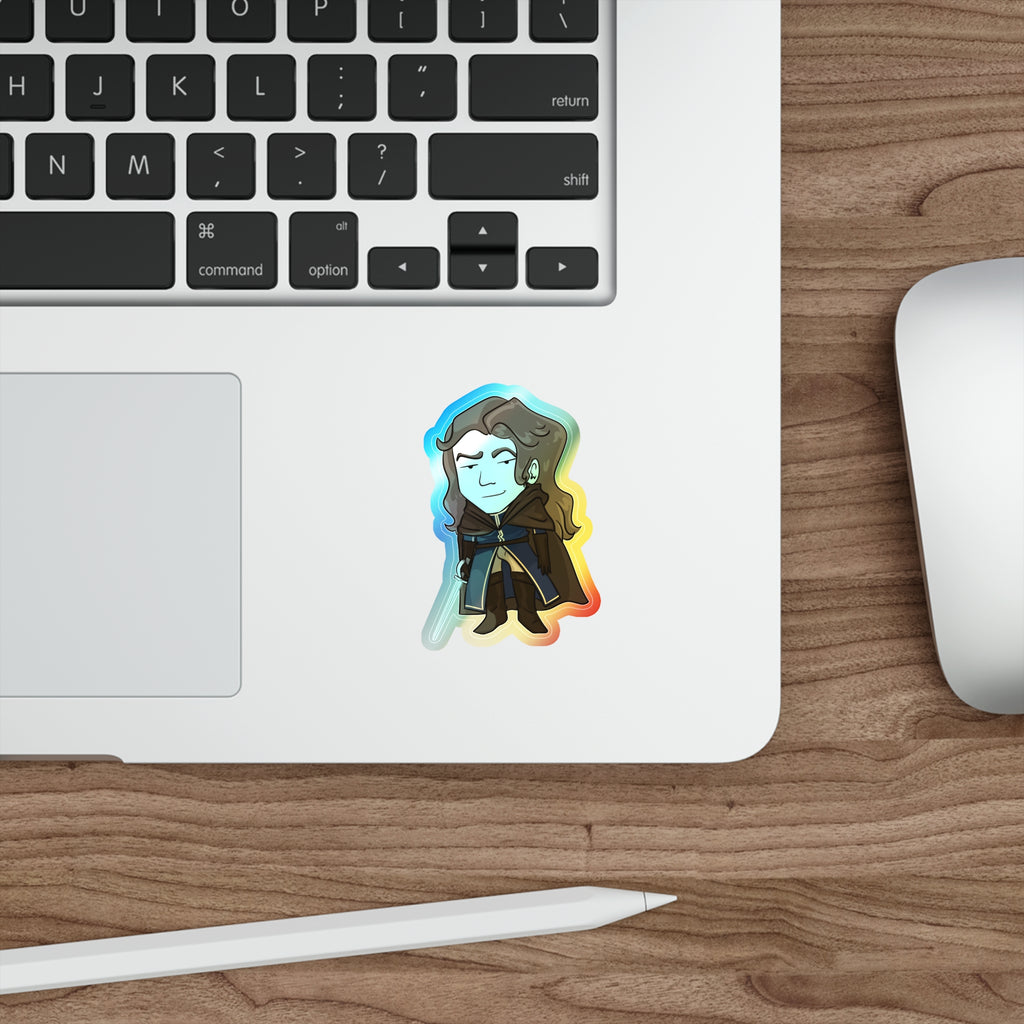 Cello Holographic Sticker (Chibi-Style)