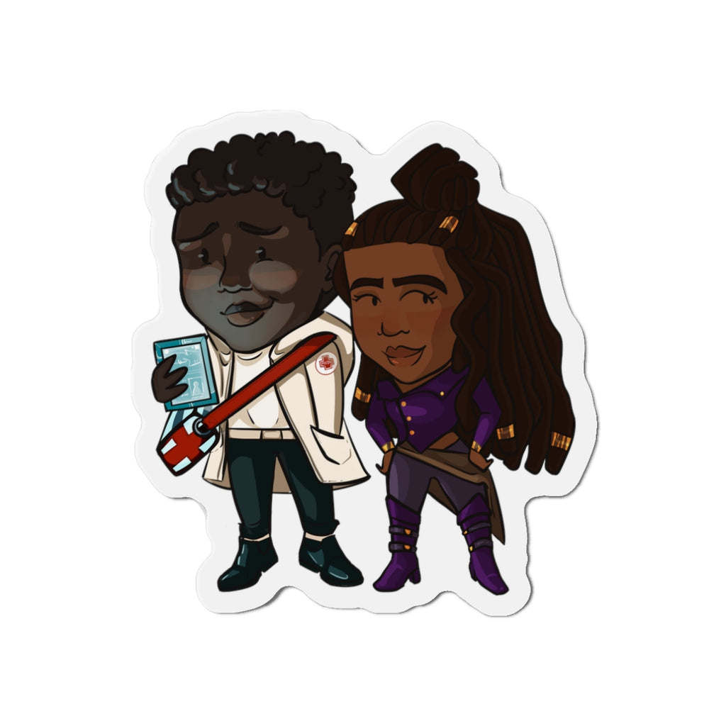 Minn and Farlow Magnet (Chibi-Style)