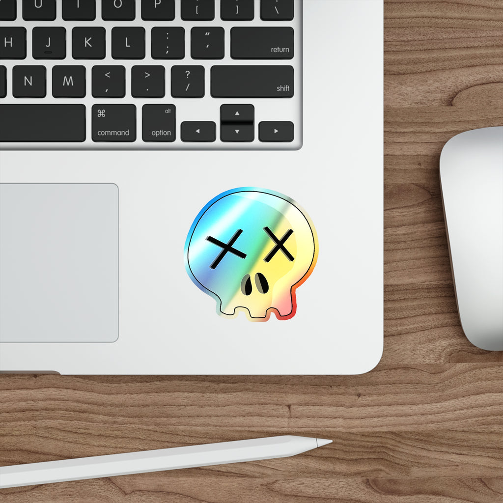 Dead Skull Holographic Sticker