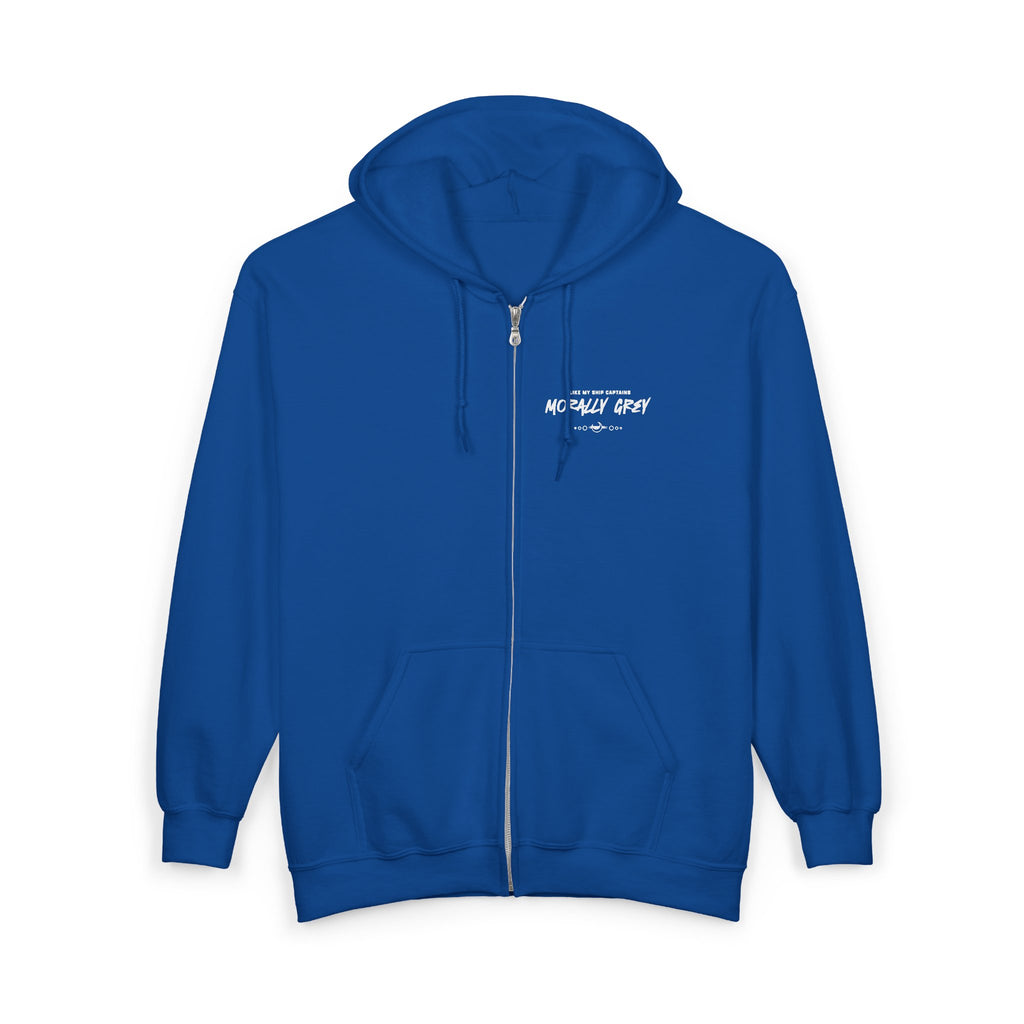 I Like My Ship Captains Morally Grey Zip Hoodie