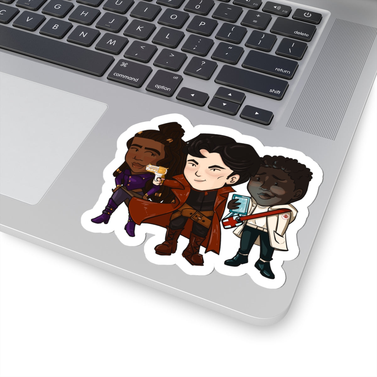 Grey, Minn, and Farlow Sticker (Chibi-Style)