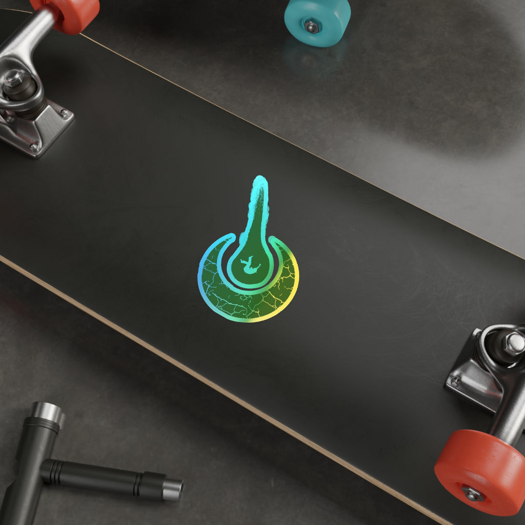 Maurice Africh Logo Holographic Sticker (Green)