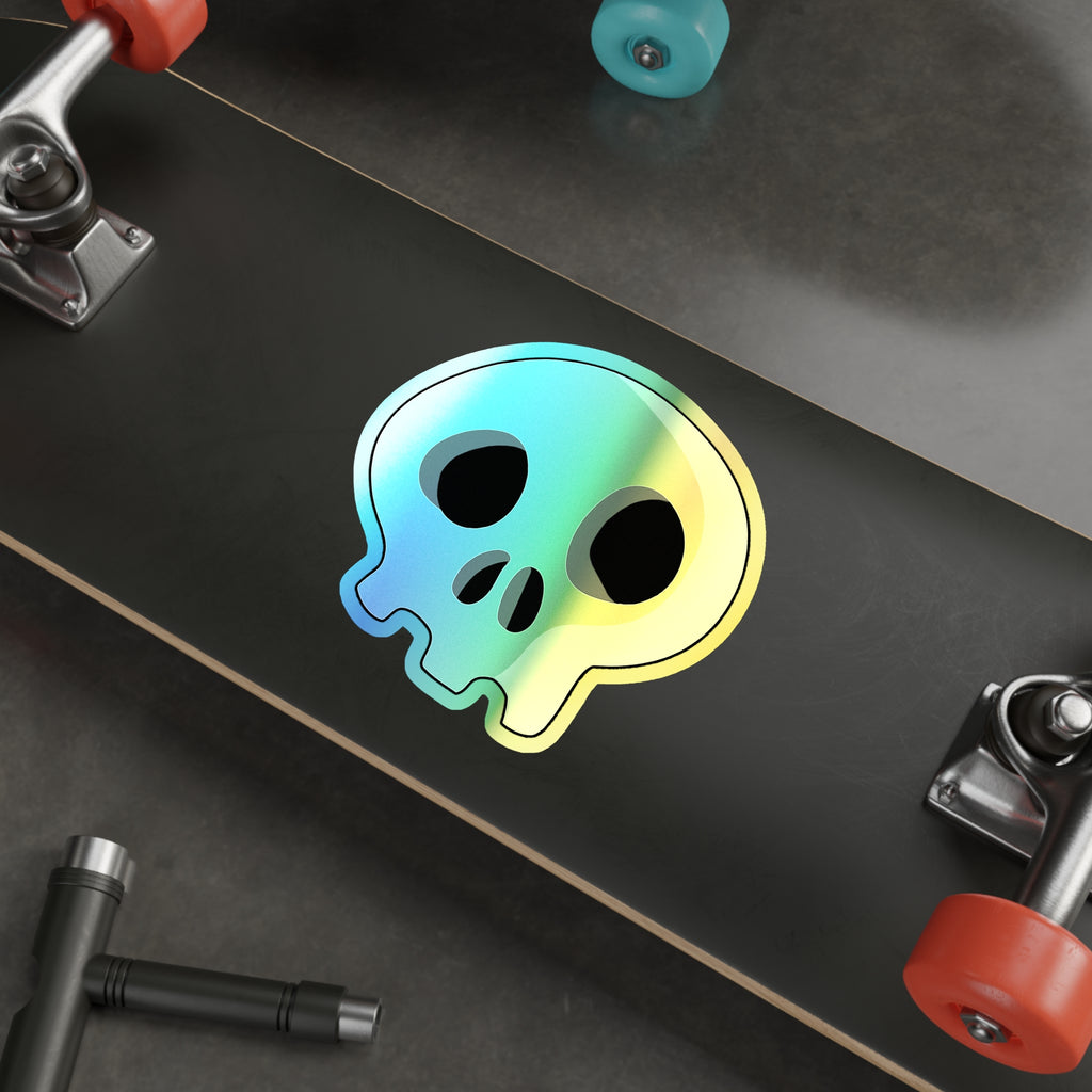 Trench Skull (No Jaw) Holographic Sticker