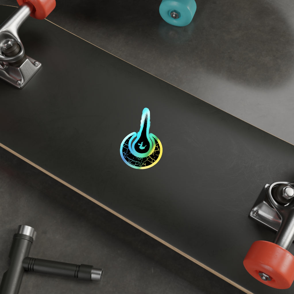 Maurice Africh Logo Holographic Sticker (Black)